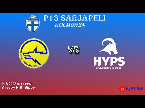 Piirisarja P13 Sibbo-Vargarna - HyPS 11.8.2022