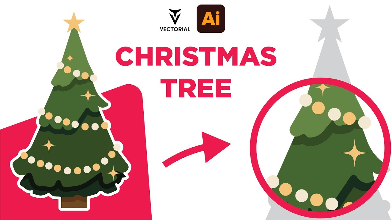 Designing a Festive Christmas Tree from Scratch | Illustrator