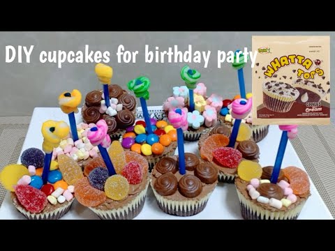 How to make DIY cupcake for birthday party