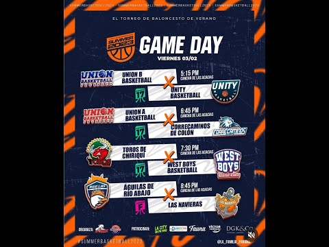 SUMMER LEAGUE  CORRECAMINOS  VS UNION BASKETBALL A