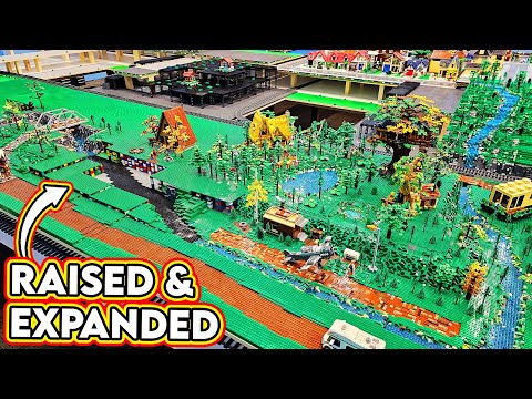 LEGO City Countryside | Raising the A-Frame Cabin & River Expansion