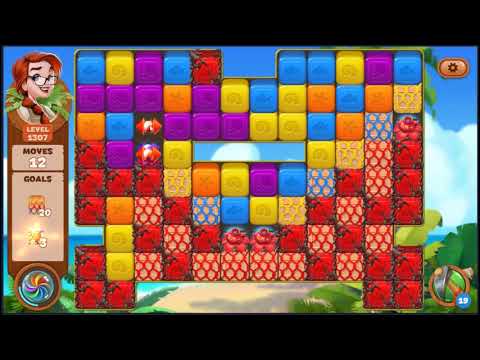 Lost Island Blast Adventure Level 1307 - NO BOOSTERS 🏝️ | SKILLGAMING ✔️