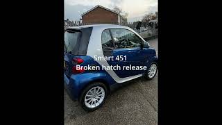 Smart 451 - what to do if your boot won’t open!