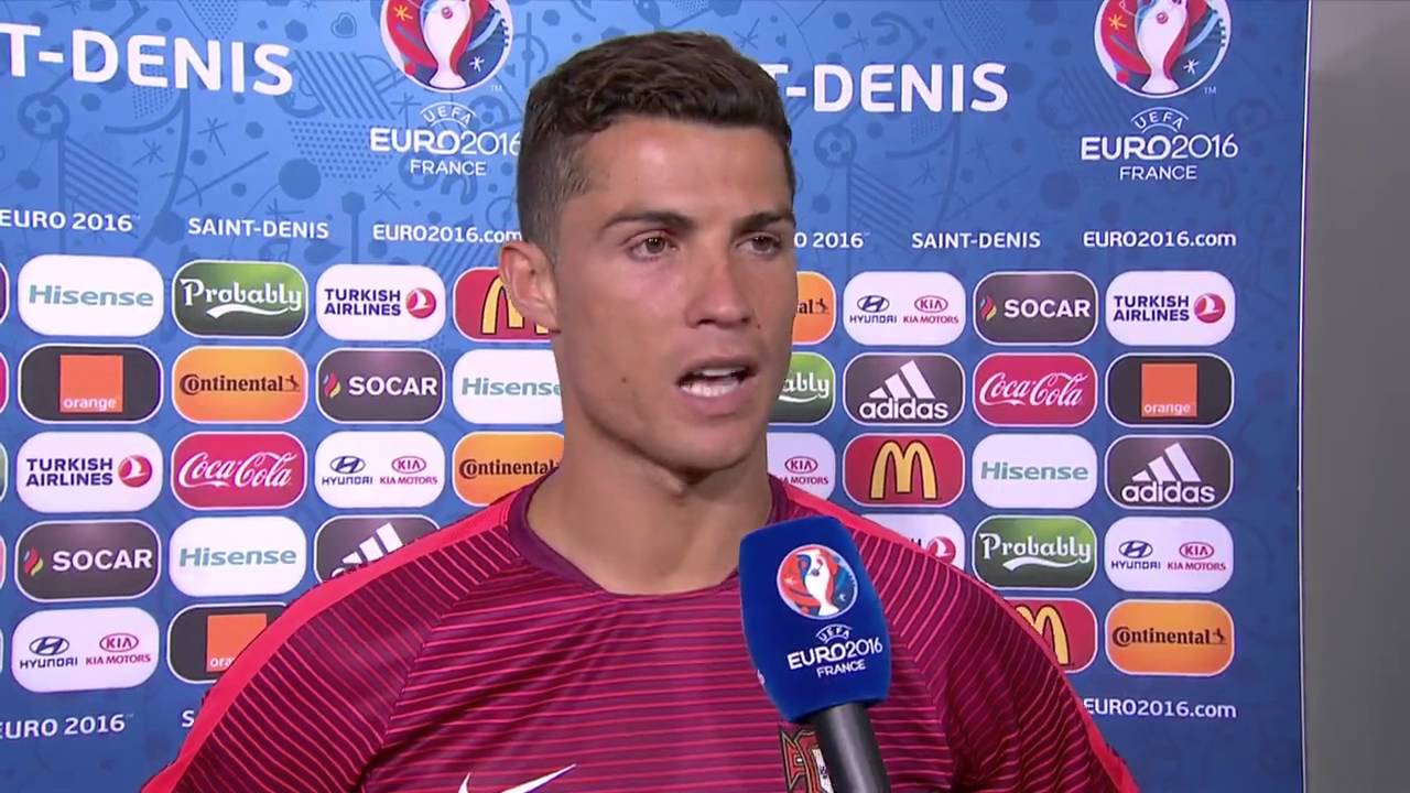 Entrevista com Cristiano Ronaldo emocionado apos a conquista da Euro 2016 Portugal 1 x 0 França