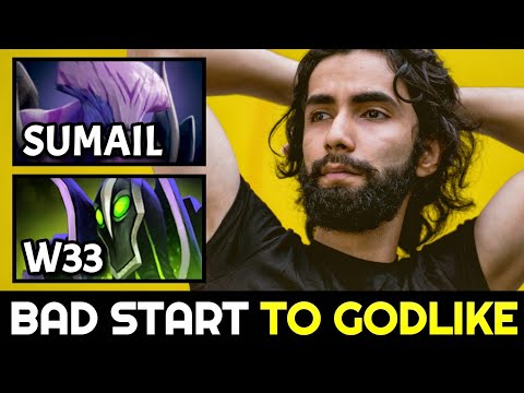 SUMAIL W33 vs MINDCONTROL — From Bad Start to Beyond Godlike Dota 2
