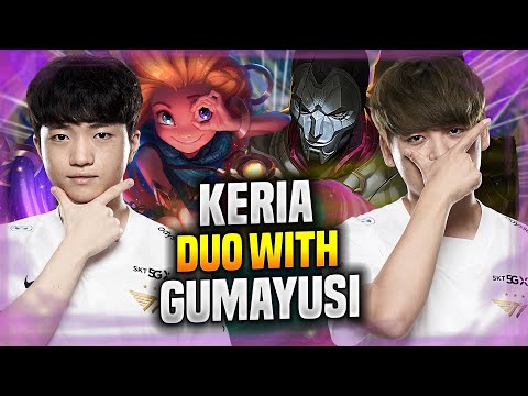 T1 GUMAYUSI DUO WITH T1 KERIA! - T1 Gumayusi Plays Jhin ADC vs Caitlyn! | Preseason 2022