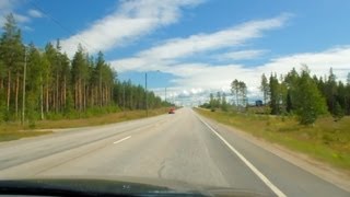 preview picture of video 'Road trip - Finland, Vaala - Kontiomäki (Hwy 22)'