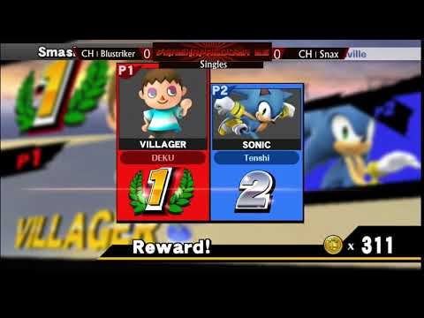 SmashaPalooza 26: Winners - CH| BluStriker (Sonic) vs Snax (Villager)