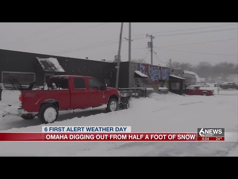 Omaha digs out from latest winter storm