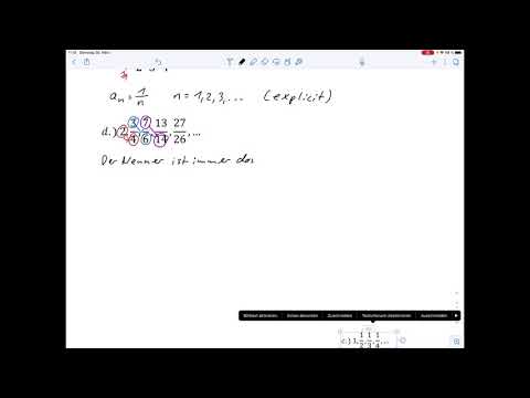 Übungsblatt1 Aufgabe 1 – Bildungsgesetz von Zahlenfolgen