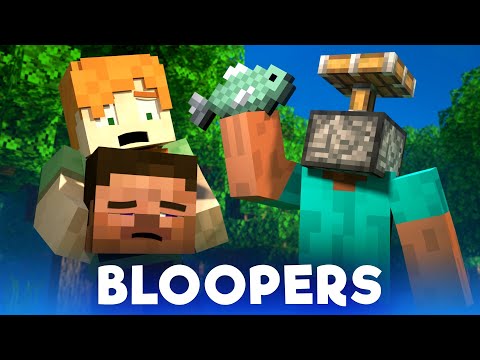 Survival: BLOOPERS - Alex and Steve Life (Minecraft Animation)