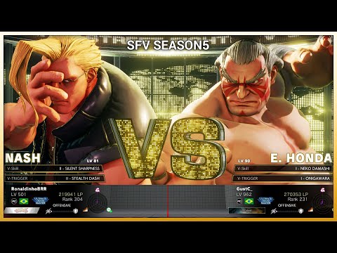 [SFV] RonaldinhoBRR Nash vs GustC Honda