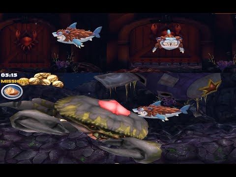 Wereshark vs Giant crab - Hungry Shark Evolution