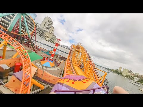 Boomerang - Luna Park Sydney - Onride - 4k - Wide Angle