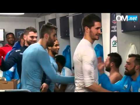 La visite de Trélissac dans le vestiaire de l’OM