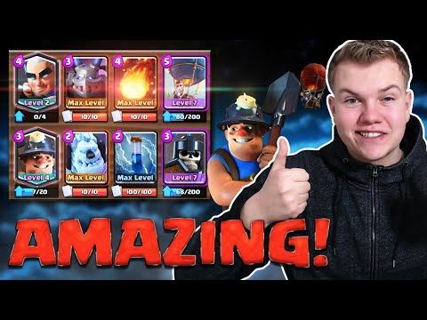 MAGIC ARCHER OP! 12 Win Balloon Miner Cycle Deck LIVE Grand Challenge Gameplay - Clash Royale
