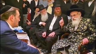 האדמו״ר מויז׳ניץ הגיע לנחם: הרבי מויז׳ניץ בניחום אבלים אצל העשיר המופלג ר׳ ישכר קנול על פטירת אימו