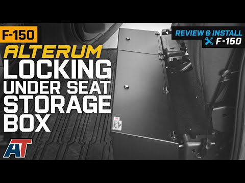 2015-2019 F150 SuperCrew Alterum Locking Under Seat Storage Box Review & Install