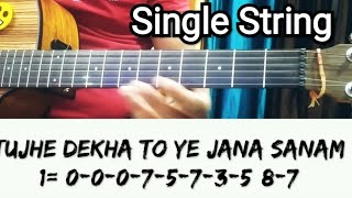 Download lagu Single String - DDLJ - Dil Wale Dulhaniya le jayenge - Guitar Tabs - Hindi Guitar Tabs lesson #tabs mp3 Download lagu Single String - DDLJ - Dil Wale Dulhaniya le jayenge - Guitar Tabs - Hindi Guitar Tabs lesson #tabs mp3