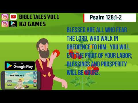 Psalm 128:1-2 Daily Bible Animated verses 2 September 2019