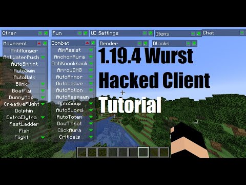 Olectralab  - How to get Wurst Hacked client for Minecraft 1.19.4