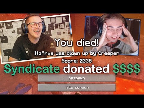 Donating $$$ to Twitch Streamers!! (Minecraft Edition)