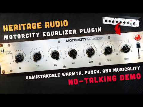 The Motown Sound in Your DAW? Heritage Audio Motorcity EQ | Sound Demo & Playthrough (no talk)