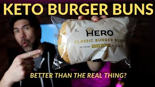 Keto BURGER BUNS | HERO Keto Burger Buns Review | Better than REAL Thing???