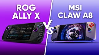 Asus ROG Ally X vs MSI Claw A8 - Which is Better?
