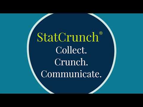 StatCrunch: Collect. Crunch. Communicate.