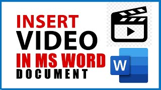 Insert Offline Or Offline Video In MS Word || How To Put MP4, 3GP, WMV ,AVI, FLV videos in MS word
