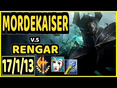 NJI (MORDEKAISER) vs RENGAR - 17/1/13 KDA JUNGLE CHALLENGER GAMEPLAY - EUW