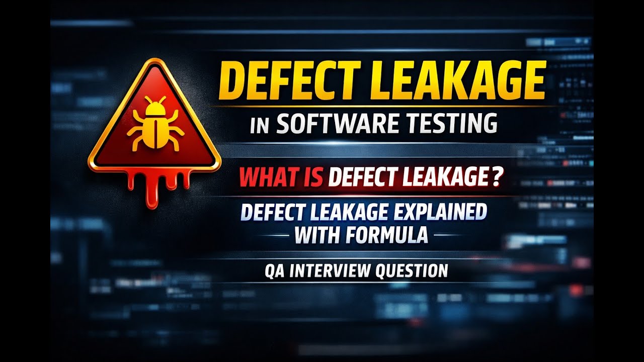 Defect Leakage in Software Testing | What is Defect Leakage | Defect Leakage Explained With Formula