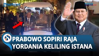 Momen Unik Prabowo Sopiri Raja Yordania Naik Buggy Car saat Keliling Istana Negara