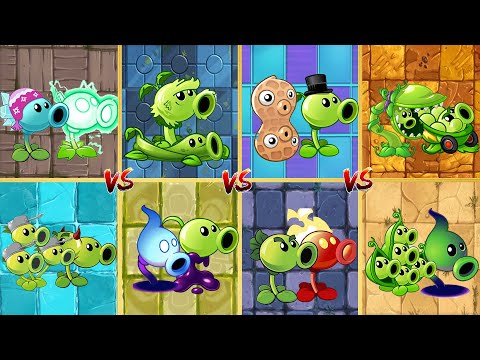 Pvz 2 Discovery - All Peashooters Random Team Challenge - Which Team Will Win ? - Plant Vs Plant