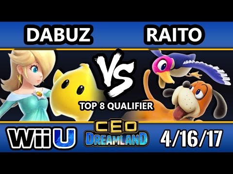 CEO Dreamland 2017 Smash 4 - Raito (Duck Hunt) Vs. RNG | Dabuz (Rosalina) SSB4 Top 8 Qualifier