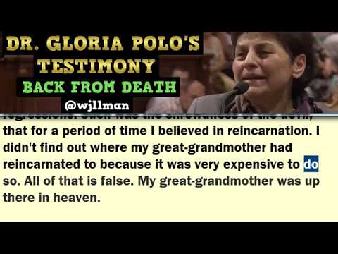 Powerful Testimony Near Death Experience of Dr Gloria Polo.