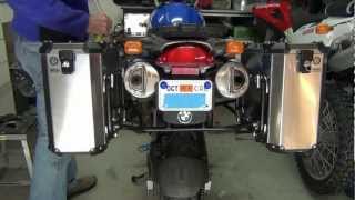 Holan Pannier install on a 2001 BMW F650gs