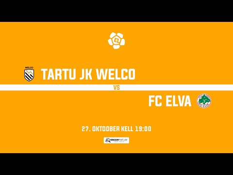 TARTU JK WELCO - FC ELVA, ESILIIGA 34. voor