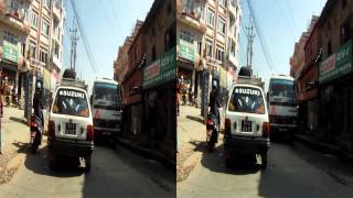 preview picture of video 'Kathmandu / Nepal - Freak Street - Bodnath (3D stereo version)'