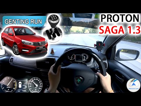 2021 Proton Saga Standard 1.3L (5MT) | Malaysia #POV [Genting Run 冲上云霄] [CC Subtitle]