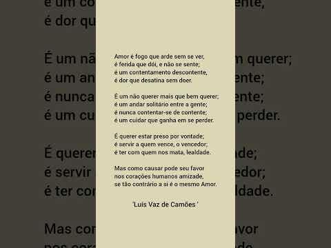 Poema: Luís Vaz de Camões | Poesia | Romance