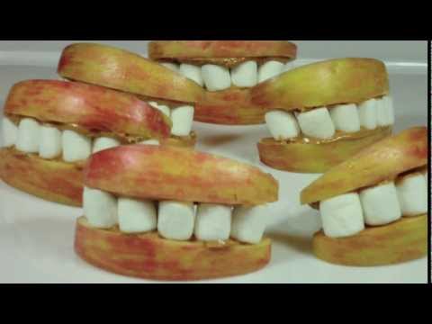 Halloween Treats - Apple Monster Mouths