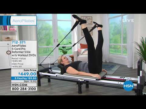 AeroPilates 5Cord Pro Reformer 5104 with 6 Workout DVDs