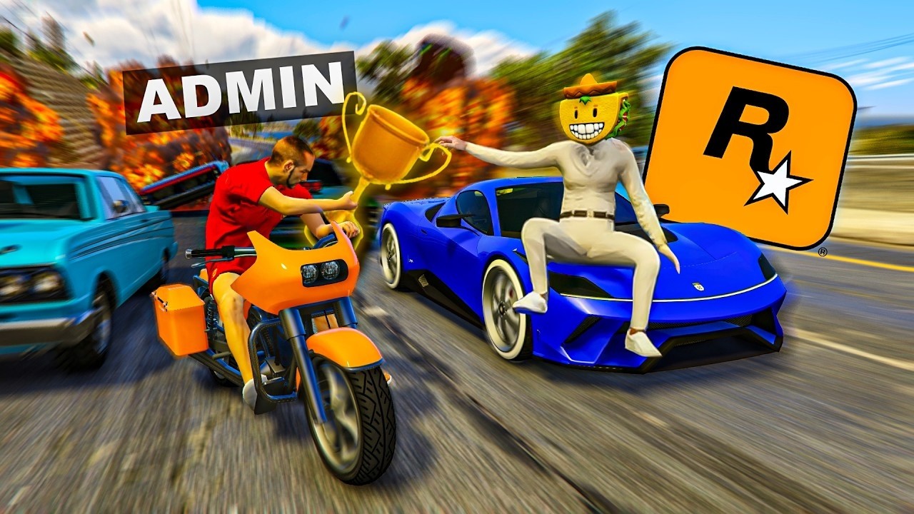 EL ÚLTIMO EXPLOTA CON COCHES ALEATORIOS! UN ADMIN DE ROCKSTAR ME AYUDA A GANAR!!   GTA 5 ONLINE
