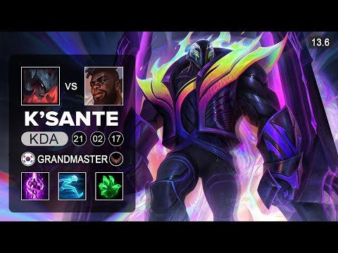K'sante vs Aatrox Top - KR Grandmaster - Patch 13.6 Season 13