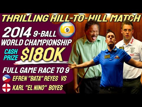 Efren Reyes vs Karl Boyes at the 2014 World 9 Ball Championship in Qatar Cash Prize $180K