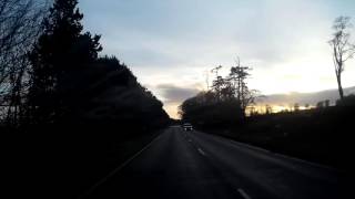 Winter Sunrise Drive To St Andrews Fife Scotland