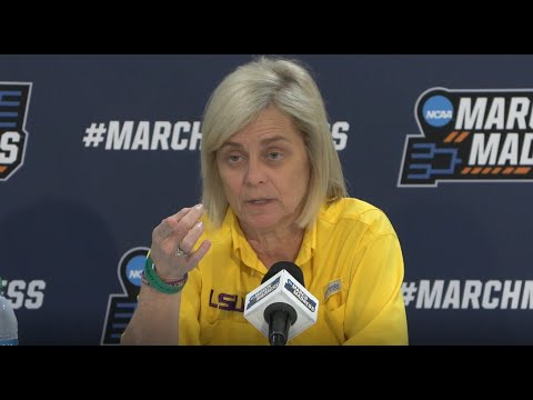 LSU Kim Mulkey talks with media on eve of NCAA 1st round game with Jackson St.