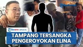 Tampang 5 Pengeroyok Nenek Elina di Surabaya, Tangan Diborgol & Tertunduk Lesu saat Diringkus